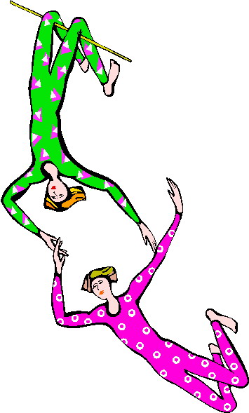 Acrobats clip art