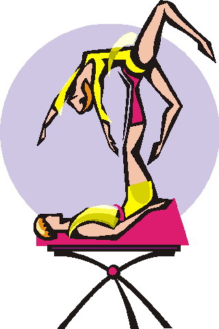 Acrobats clip art