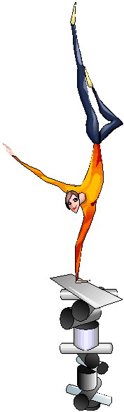 Acrobats clip art