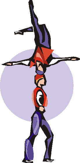 Acrobats clip art