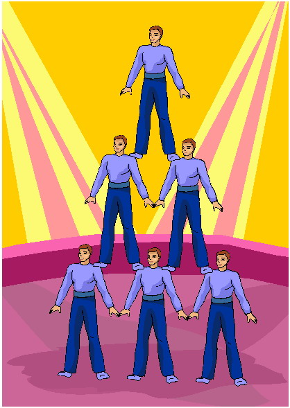 Acrobats clip art