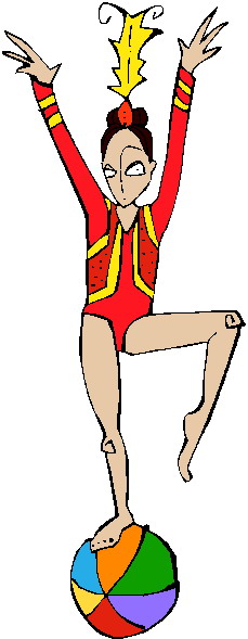 Acrobats clip art