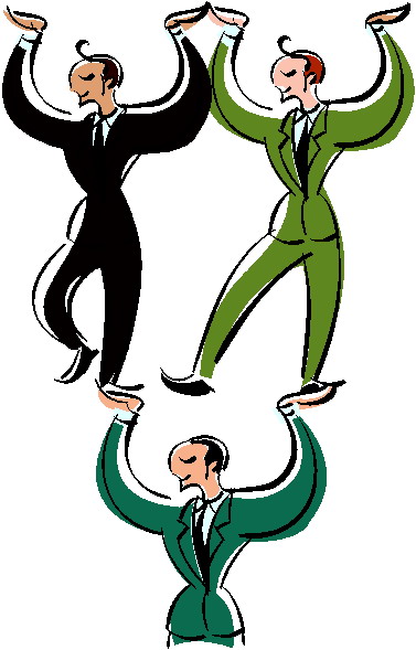 Acrobats clip art