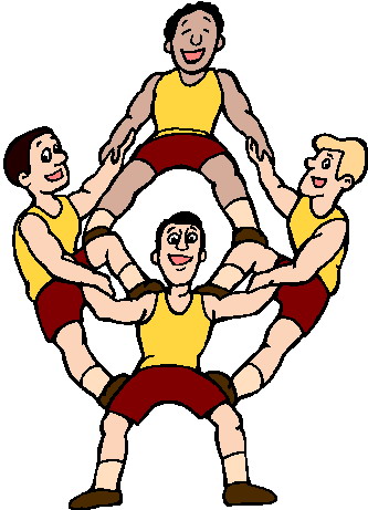 Acrobats clip art