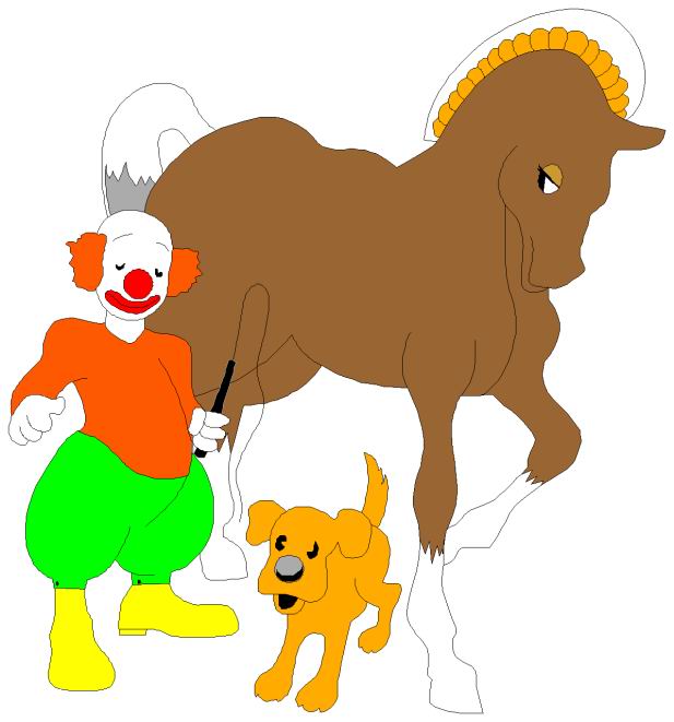 Clowns clip art