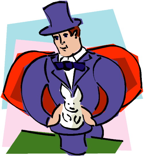 Magic tricks clip art