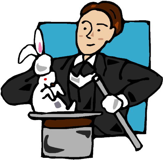 Magic tricks clip art