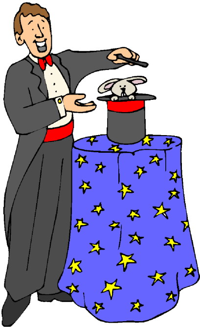 Magic tricks clip art