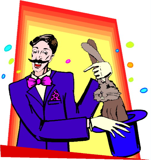 Magic tricks clip art