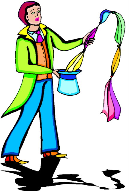 Magic tricks clip art