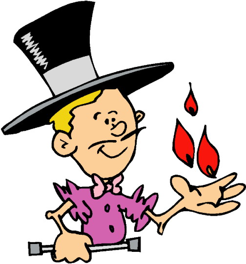 Magic tricks clip art