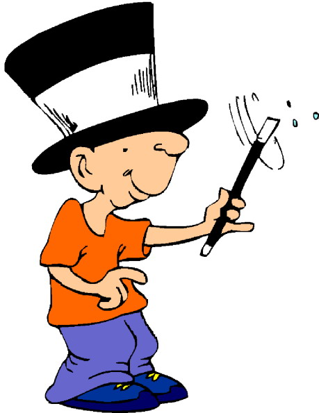 Magic tricks clip art