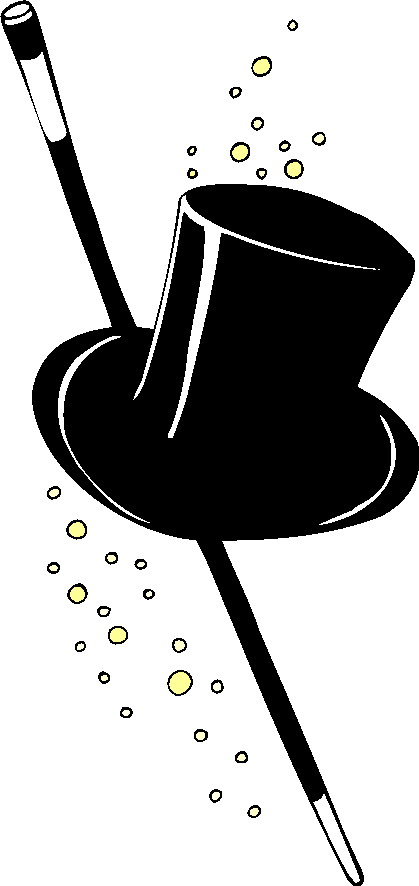 Magic tricks clip art