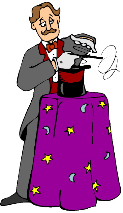 Magic tricks clip art