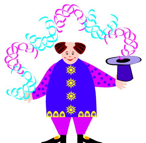 Magic tricks clip art