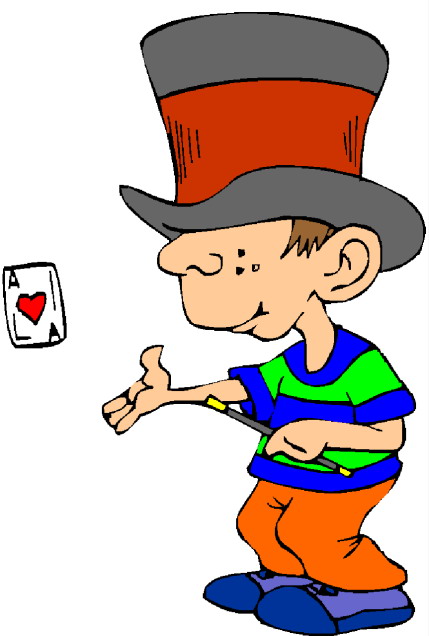 Magic tricks clip art