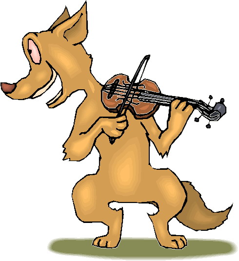 Music animals clip art