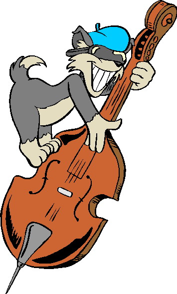 Music animals clip art