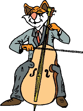 Music animals clip art