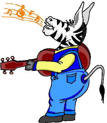 Music animals clip art