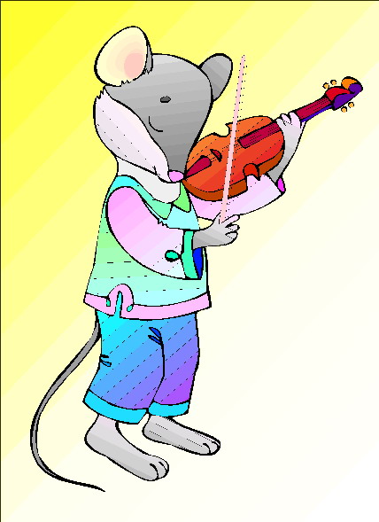 Music animals clip art