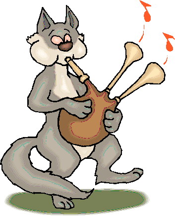 Music animals clip art