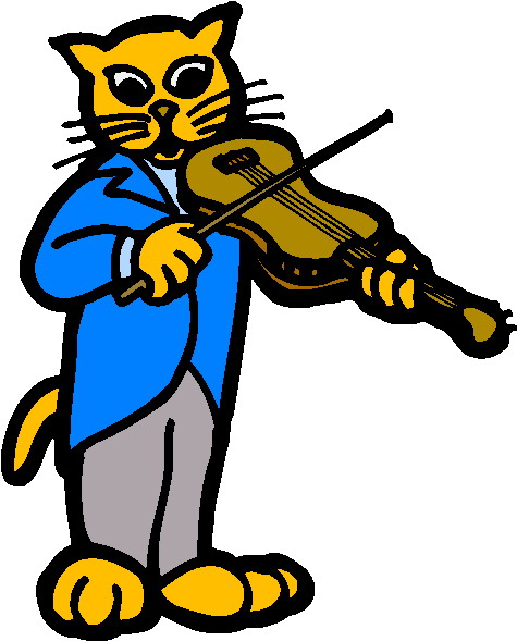 Music animals clip art