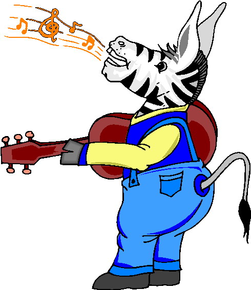 Music animals clip art