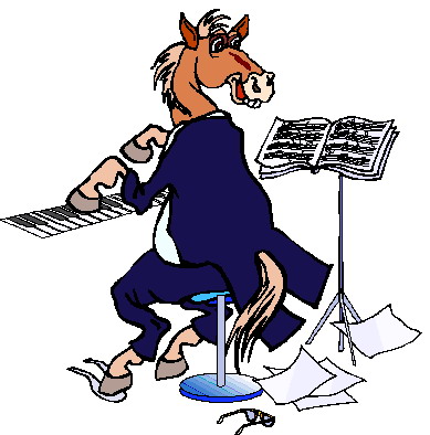 Music animals clip art