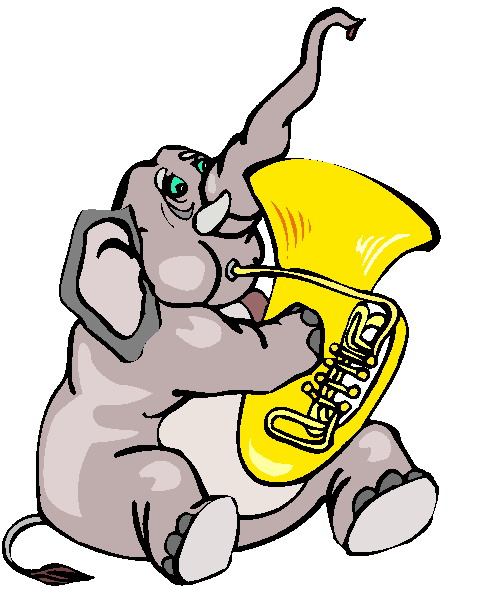 Music animals clip art