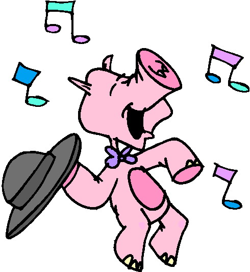 Music animals clip art