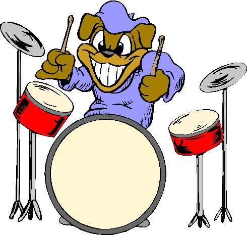 Music animals clip art