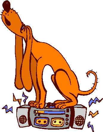 Music animals clip art