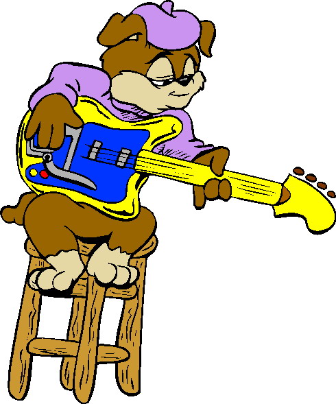 Music animals clip art