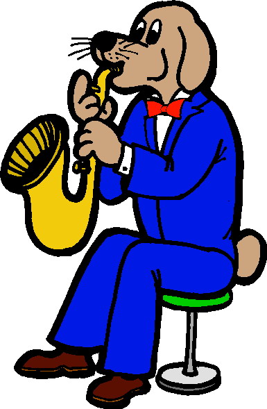 Music animals clip art