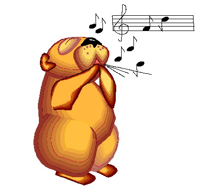 Music animals clip art