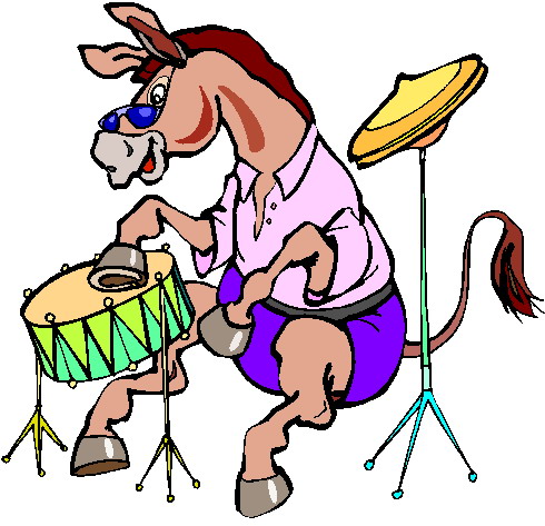 Music animals clip art