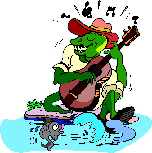 Music animals clip art