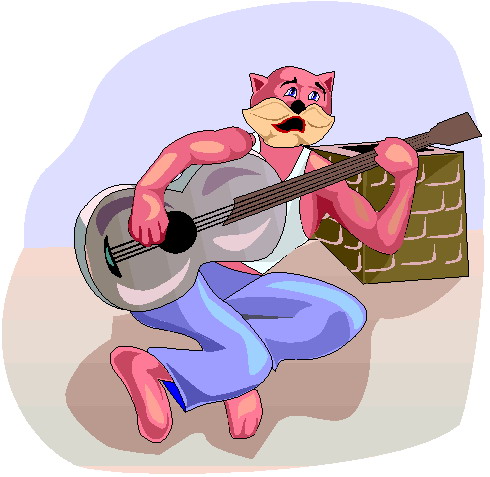 Music animals clip art