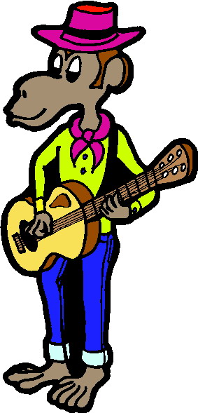 Music animals clip art