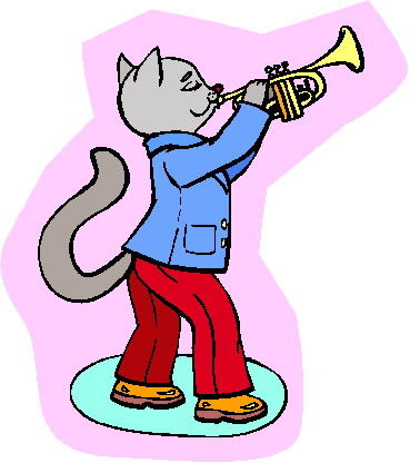 Music animals clip art