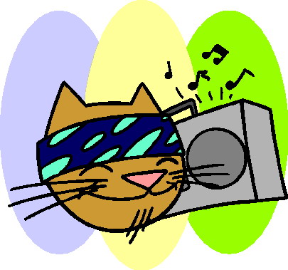 Music animals clip art