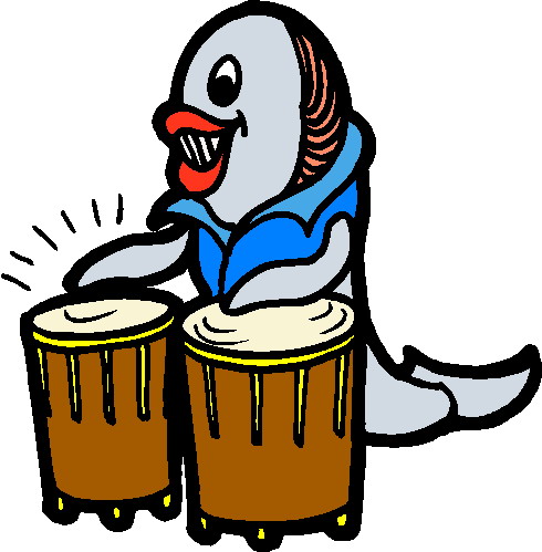 Music animals clip art