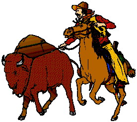 Buffaloes clip art