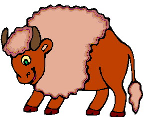 Buffaloes clip art