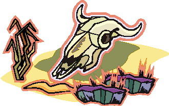 Buffaloes clip art