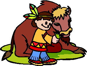 Buffaloes clip art