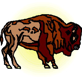 Buffaloes clip art