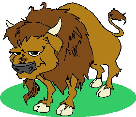Buffaloes clip art