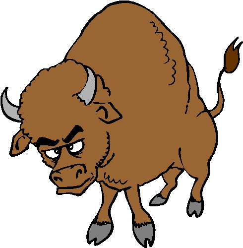 Buffaloes clip art